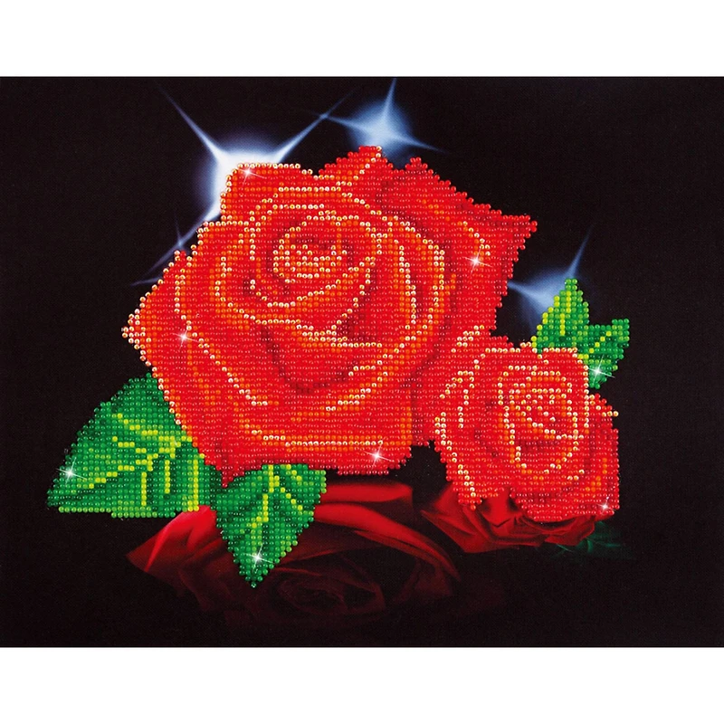 Diamond Dotz® Red Rose Sparkle Diamond Painting Artwork Kit