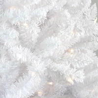 7ft. Pre-Lit Flocked Artificial Christmas Tree, Clear Lights