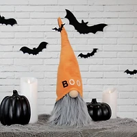 8" Flying Bat "Boo" Standing Halloween Gnome