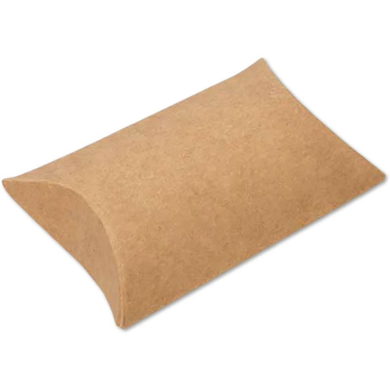 JAM Paper Brown Kraft Pillow Boxes