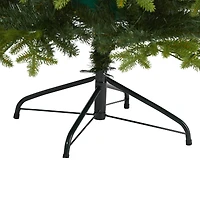 6ft. Pre-Lit Belgium Fir Artificial Christmas Tree, Clear LED Lights