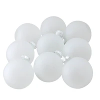 9ct. 2.5" Frosted Matte Clear Glass Ball Ornaments