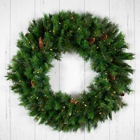 48" Pre-Lit Royal Oregon Pine Artificial Christmas Wreath