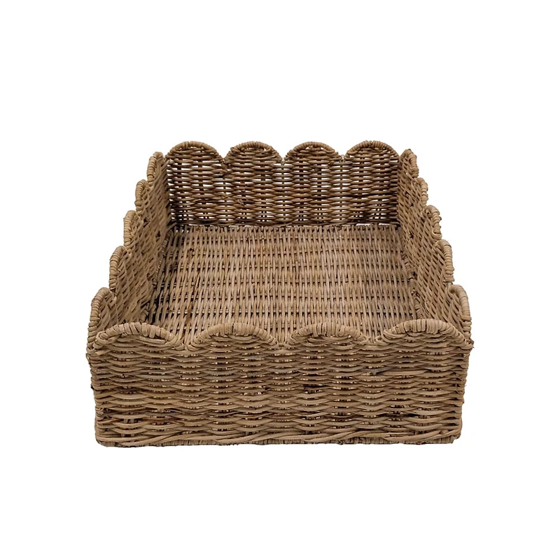 Scallop Rattan Tray by Ashland
