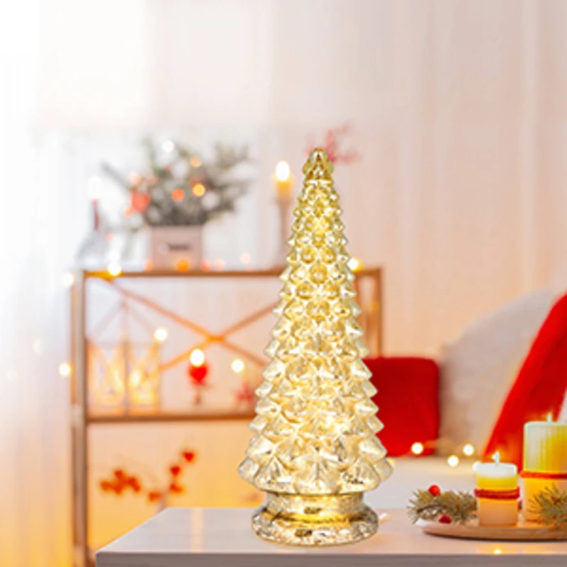 Mr. Christmas 20" Mercury Glass Tree with Twinkling Lights