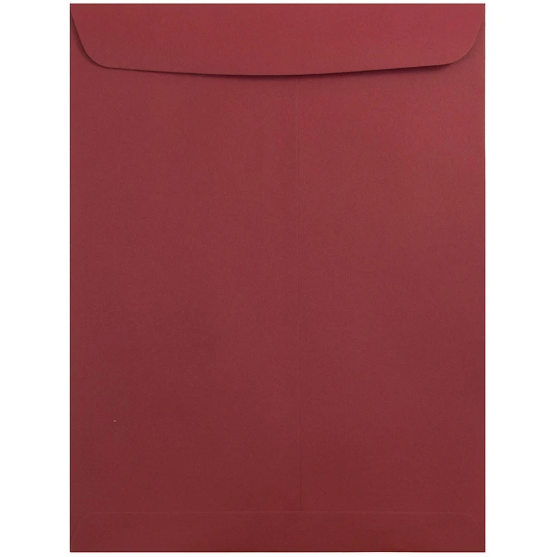 JAM Paper 9" x 12" Dark Red Open End Catalog Premium Envelopes