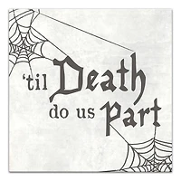 'Til Death Do Us Part Webs Canvas Wall Art