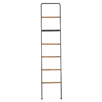 72" Black Metal Contemporary Ladder