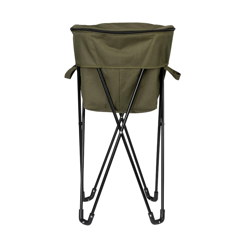 Household Essentials 2.75ft. Olive Green Thermal Standing Cooler with Travel Bag