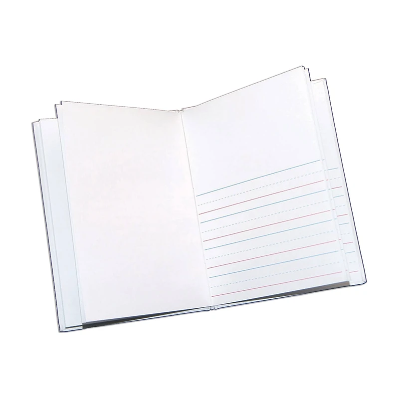 Ashley Productions Hardcover Blank Book Primary Lined, 6" x 8" Portrait, White, Pack of 12