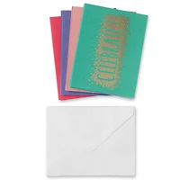 Gold Celebrate Cards & Envelopes by Recollections™, 4.25" x 5.5"