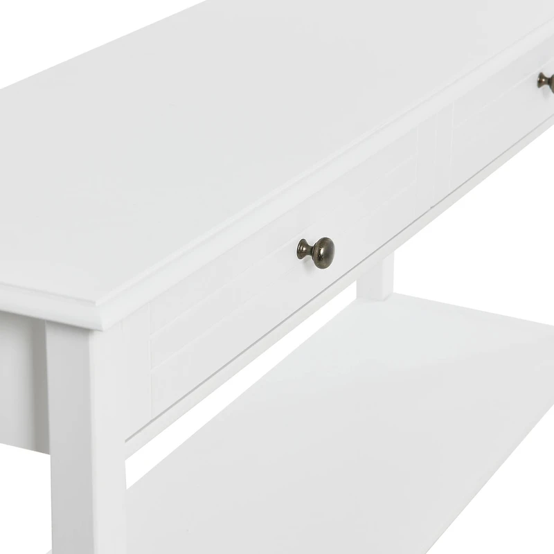 Hello Honey® Pleasantville White Console Table with 2 Drawers