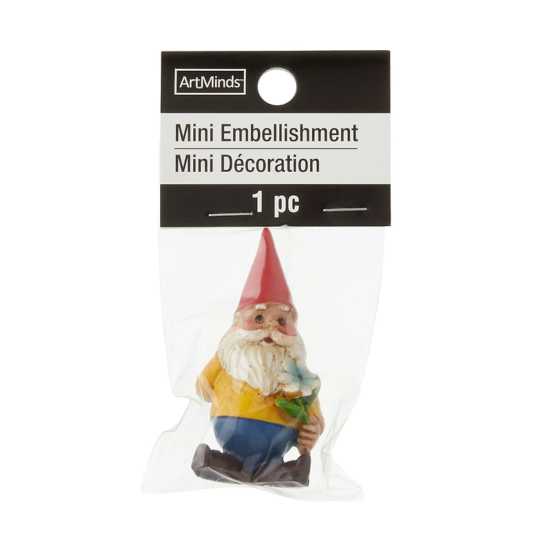 Miniature Gnome with White Daisy by Make Market®