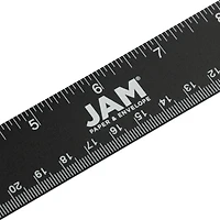 JAM Paper Metallic Stainless Steel Rulers