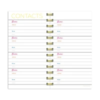 TF Publishing Pocket Pink Stripe Undated Weekly Spiral Planner