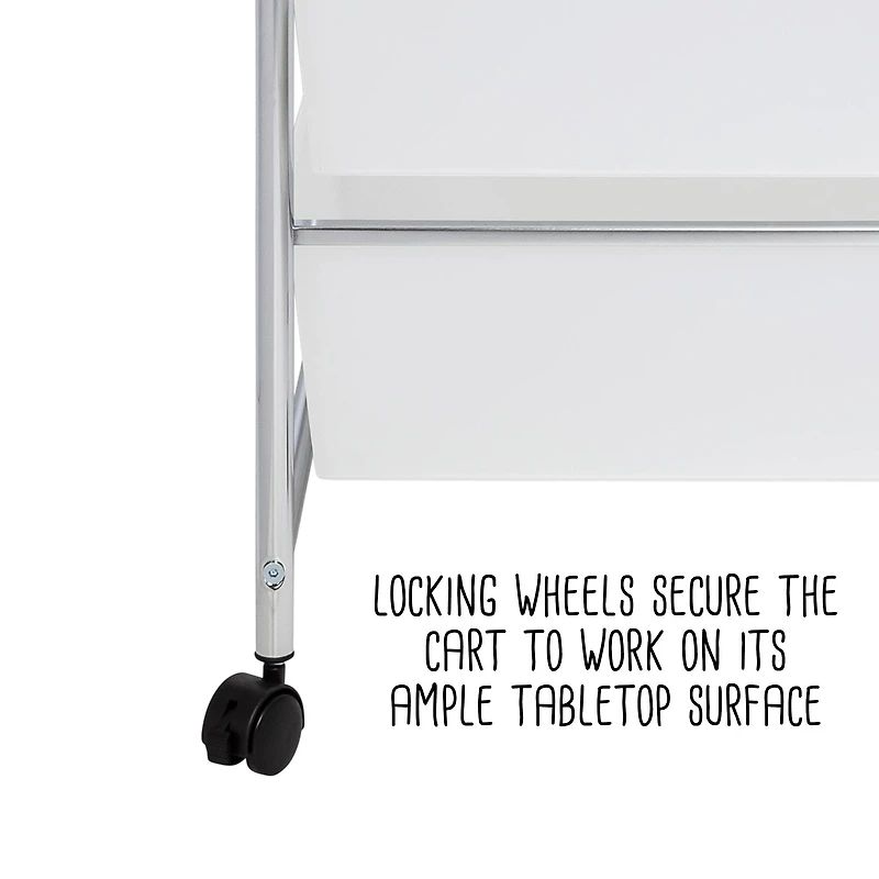 Honey Can Do Chrome 12-Drawer Rolling Craft Storage Cart