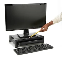 Mind Reader Rotative Black Extra Wide Monitor Riser