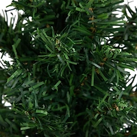 18" Unlit Two-Tone Mixed Pine Artificial Christmas Tree with Burlap Base