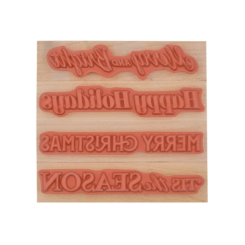 Merry & Bright Wood Stamp Set by Recollections™