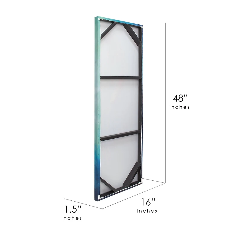 Mermaid Tail Outdoor Canvas Art Print - 16"x48"