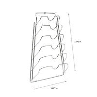 Organize It All Chrome Hanging Lid Organizer Rack