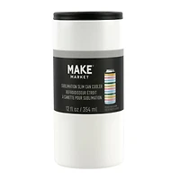 12oz. Slim Stainless Steel Sublimation Can Cooler by Make Market®