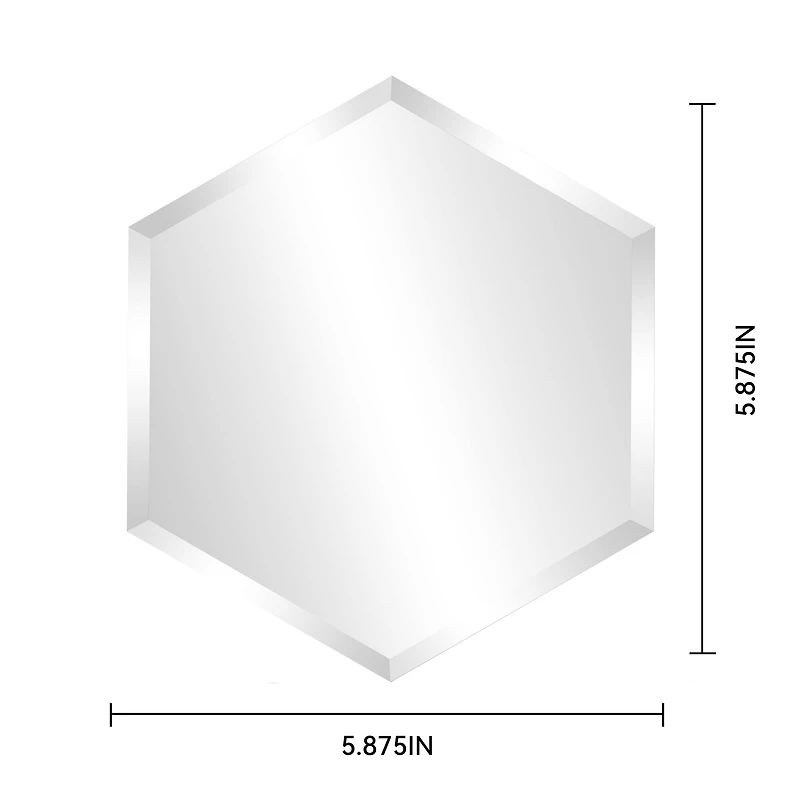 5.75" Beveled Hexagon Mirror by Make Market®