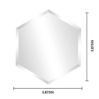 5.75" Beveled Hexagon Mirror by Make Market®