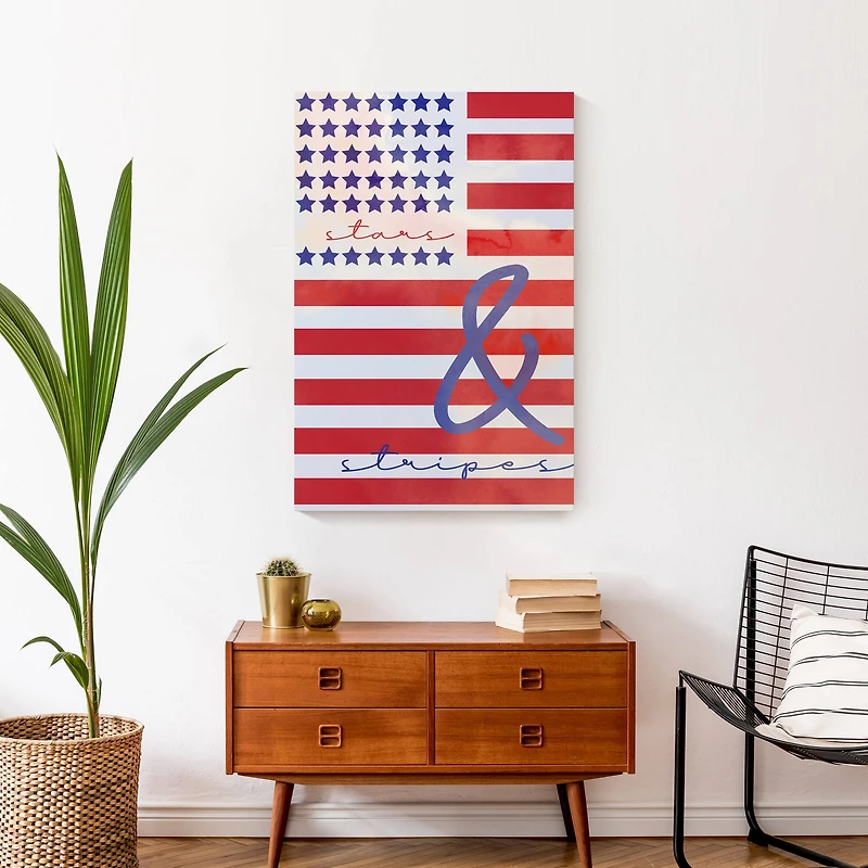 Stars & Stripes Canvas Wall Art