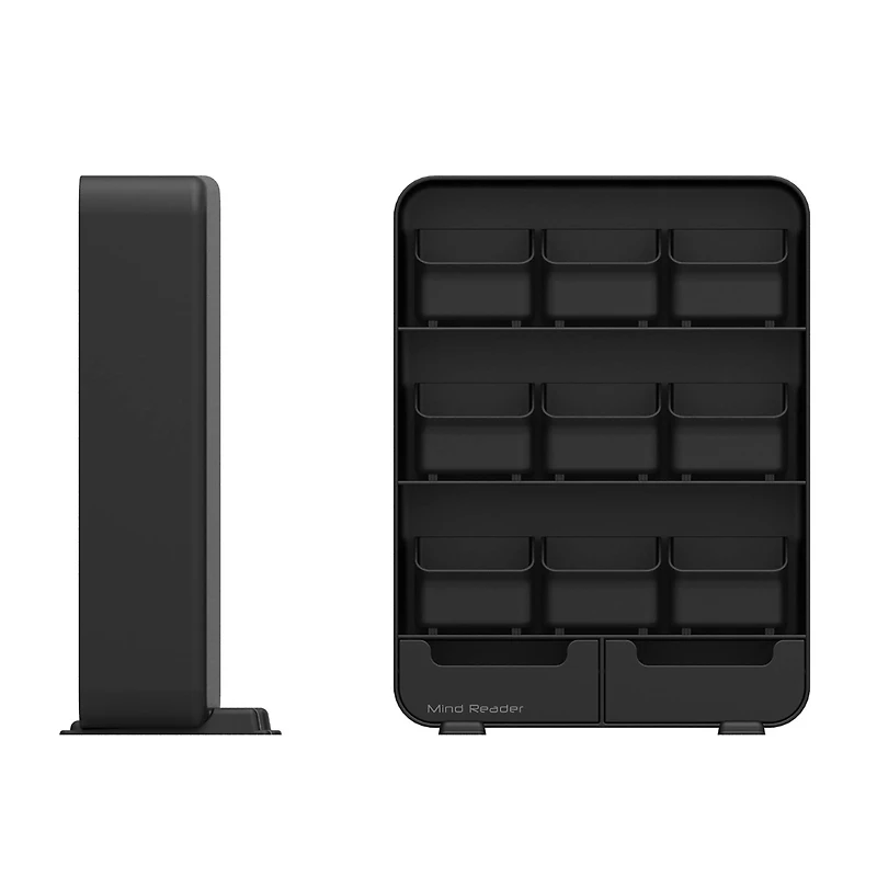 Mind Reader Black Tea Bag holder and Condiment Organizer