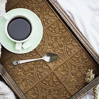 Roommates Copper Tin Tile Peel & Stick Backsplash