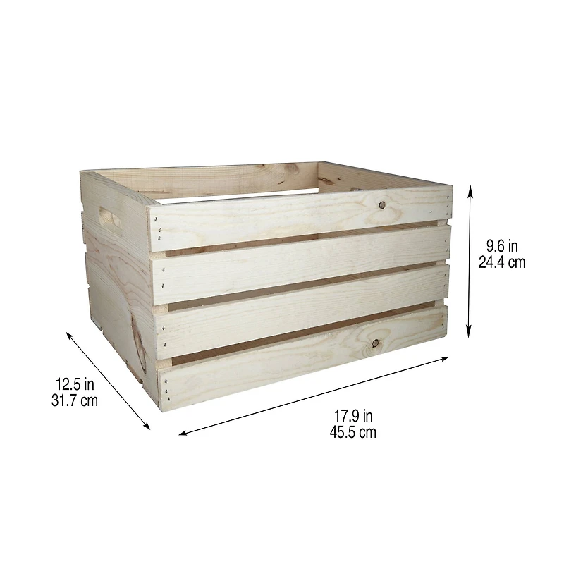 12 Pack: 18" Wood Crate by Make Market®