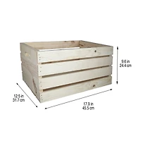 12 Pack: 18" Wood Crate by Make Market®