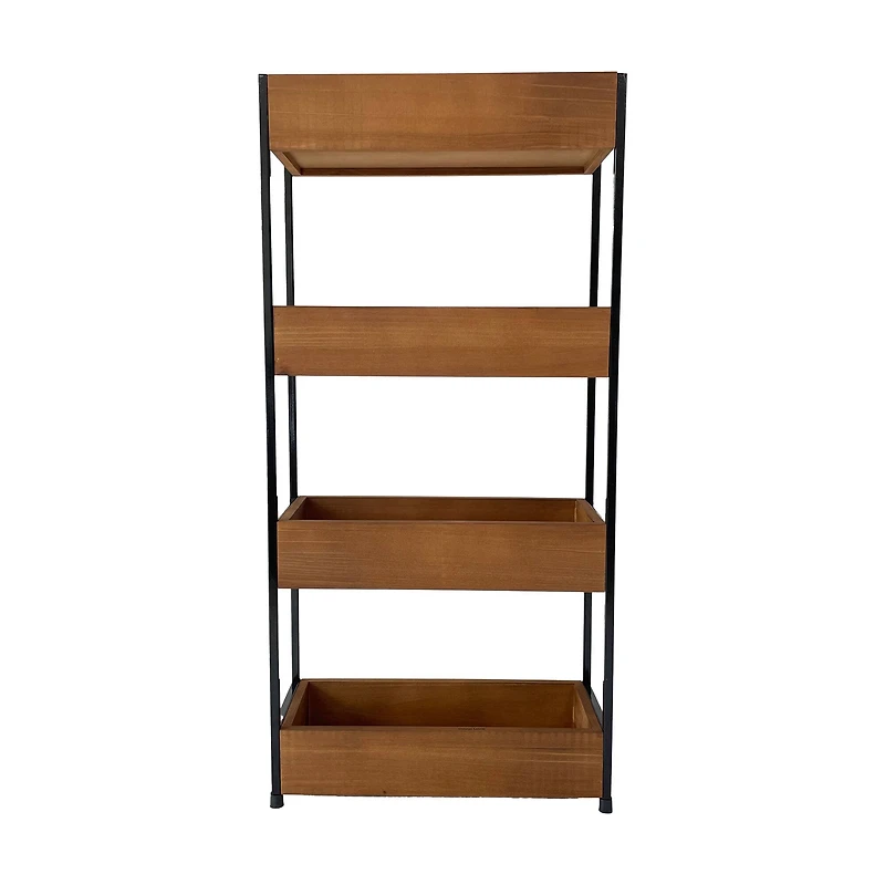 25.25" Natural Wood 4-Tier Shelf by Ashland®