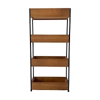 25.25" Natural Wood 4-Tier Shelf by Ashland®