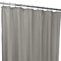 Bath Bliss Heather Gray Microfiber Soft Touch Shower Diamond Design Curtain Liner