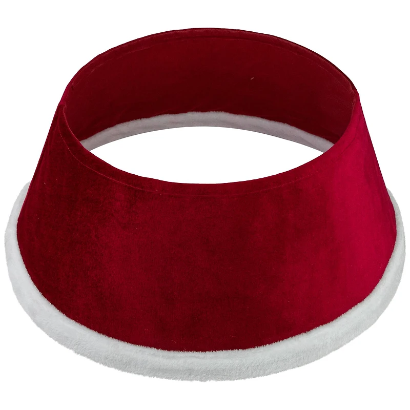 25" Red Santa Suit Round Christmas Tree Collar