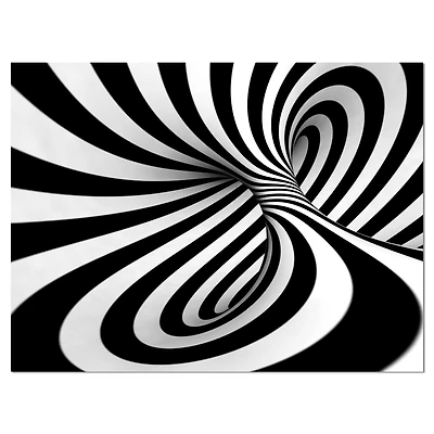 Designart - Spiral Black n White