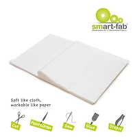 Smart-Fab® 12" x 18" White Art & Decoration Fabric Sheets, 2 Packs of 45