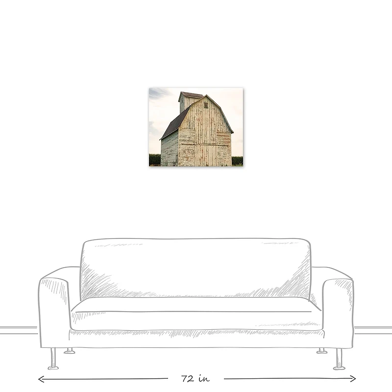 Weathered Autumn Barn Canvas Wall Art