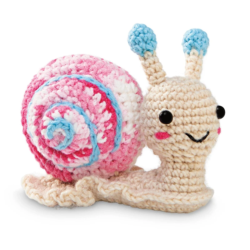 6 Pack: Intermediate Snail Amigurumi Crochet Kit by Loops & Threads®
