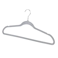 Honey Can Do Gray Slim-Profile Non-Slip Velvet Hangers, 35ct.