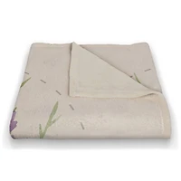 Bee Kind Lavender Fleece Throw