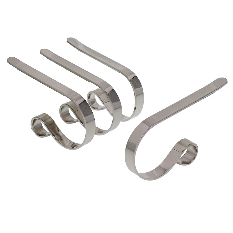 Original MantleClip® Silver Stocking Holders