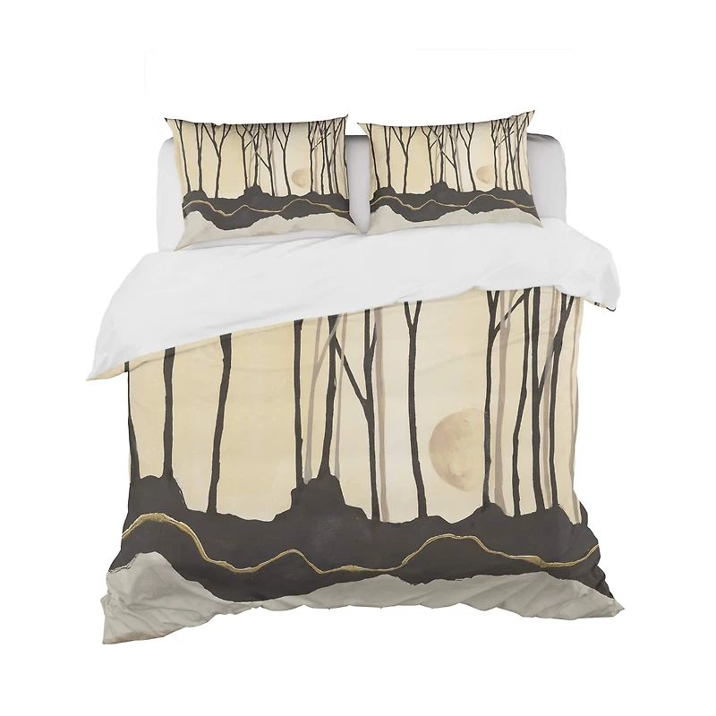 Designart 'Geometric Forest' Geometric Bedding Set