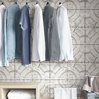 InHome Newport Tin Tile Peel & Stick Wallpaper