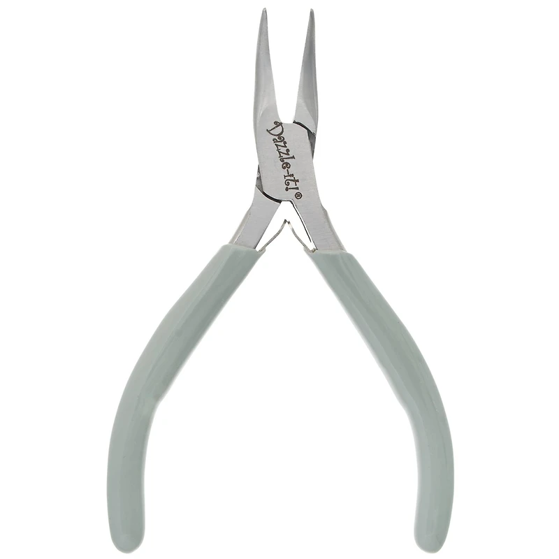 John Bead 4.75" Multi Purpose Classic Slim Stainless Steel Bent Nose Jewelry Pliers