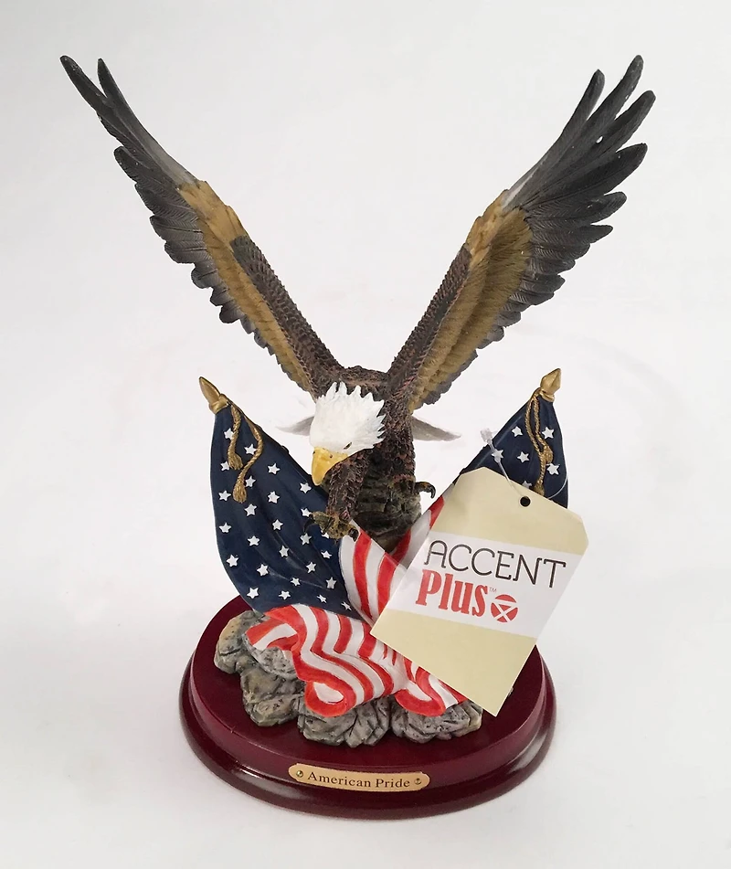 9.5" Patriotic Eagle Figurine
