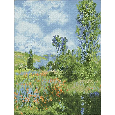 Diamond Dotz® Intermediate View of Vetheuil (après Claude Monet) Diamond Facet Art Kit