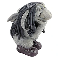 Design Toscano Pondering Sylvester, the Cynical Gnome Troll Statue